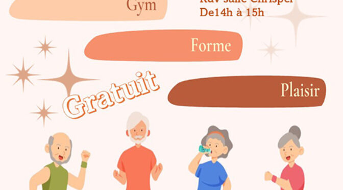 Gym Séniors | reprise le 5 novembre