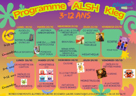 Programme ALSH 3-12 ans- Vacances toussaint 2026